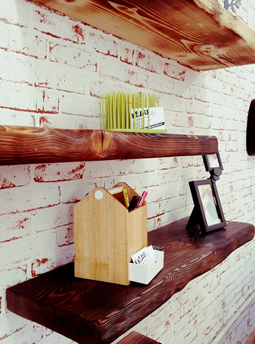 Mensole da parete in legno Mensola da cucina Mensola da doccia