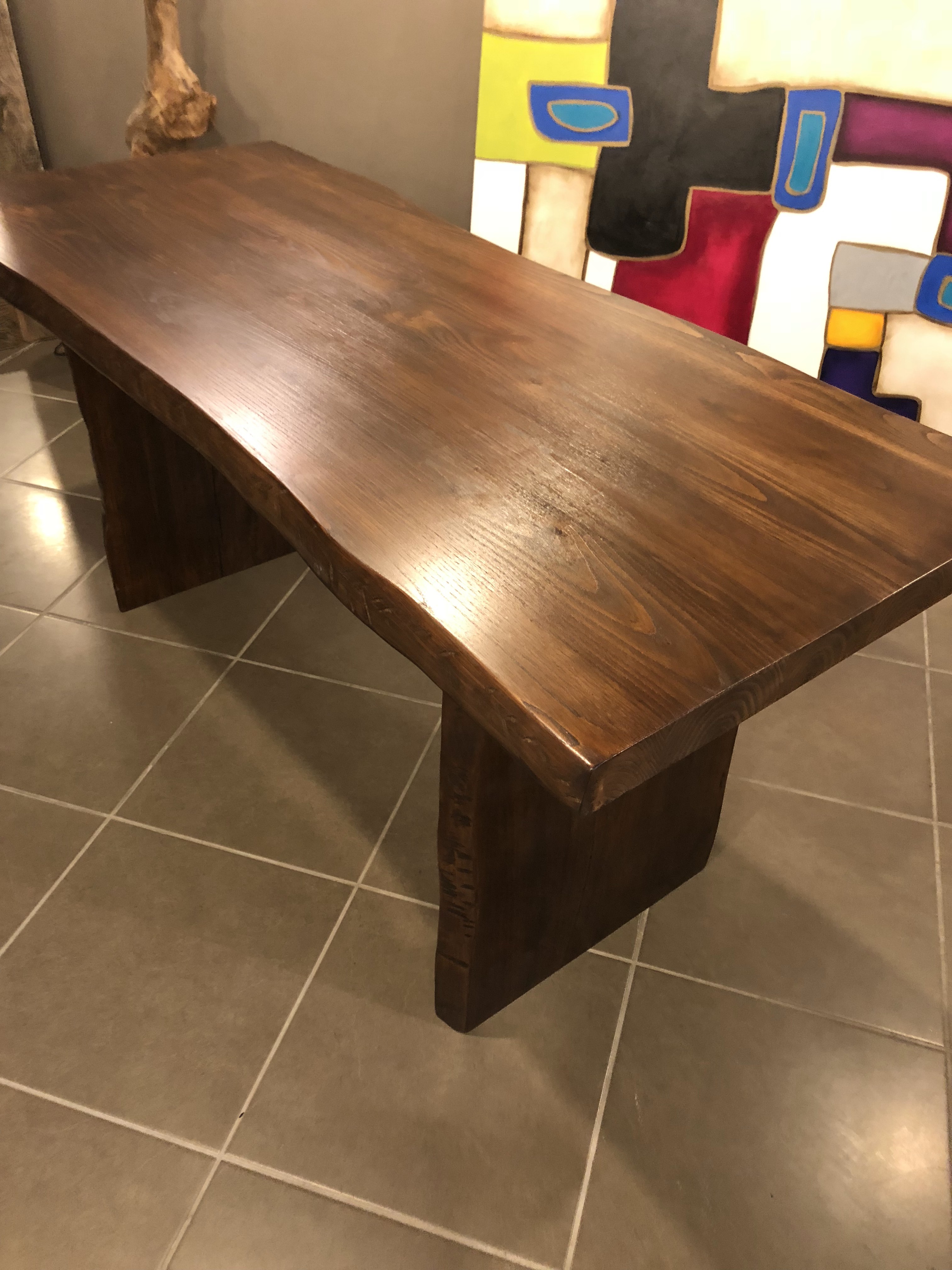 Tavolo scrivania legno listellare castagno Magris Xlab
