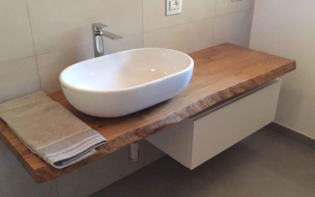 Top bagno legno massello piani lavabo: ultime novità per arredare