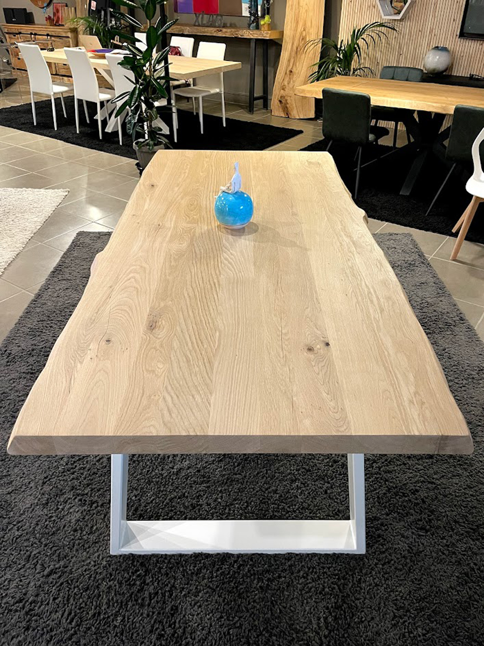 Tavolo moderno di design in legno massello di rovere AURA - 180x90cm - XLAB  Design