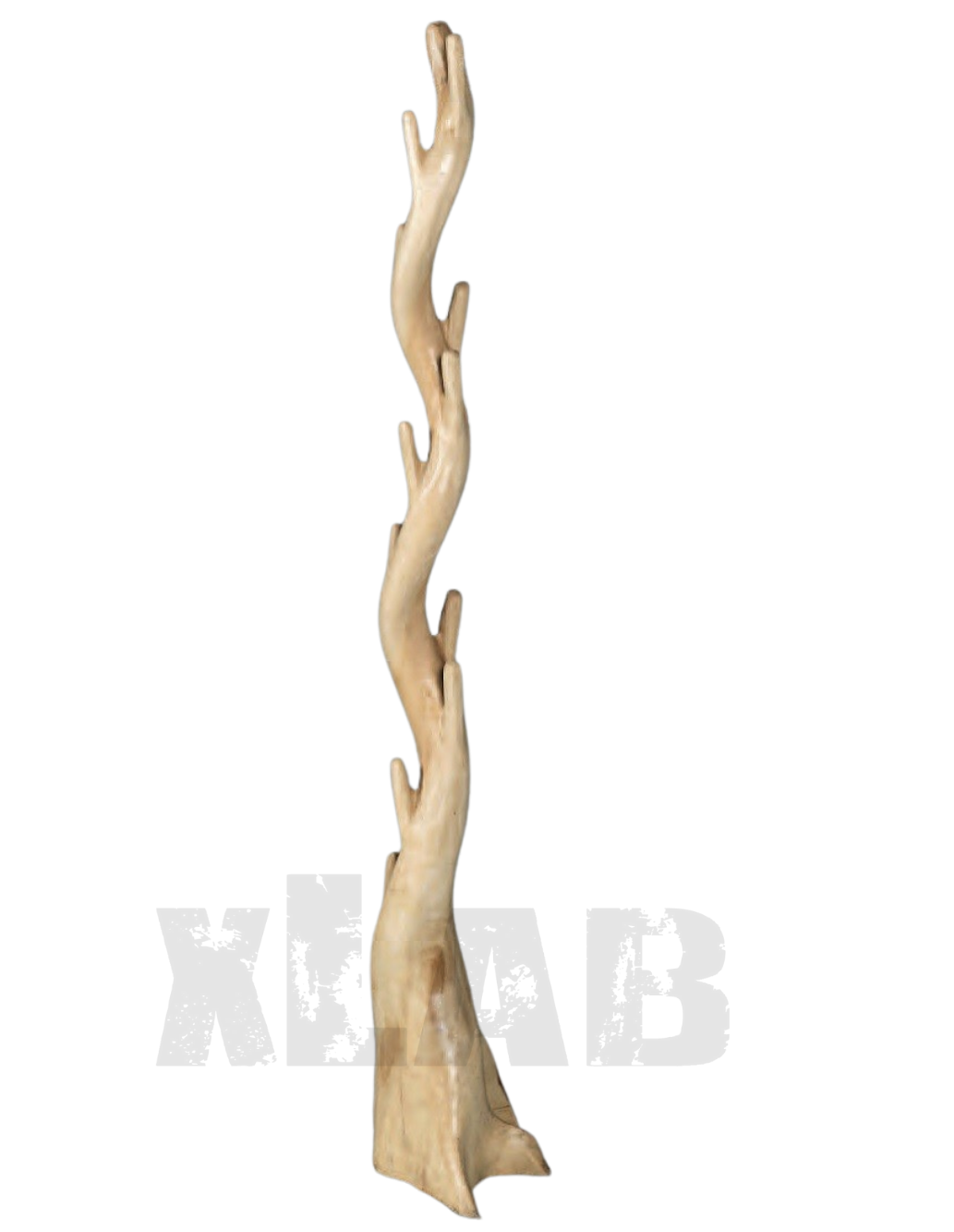 Albero appendiabiti da terra in legno 40X170 cm Shabby CORDA