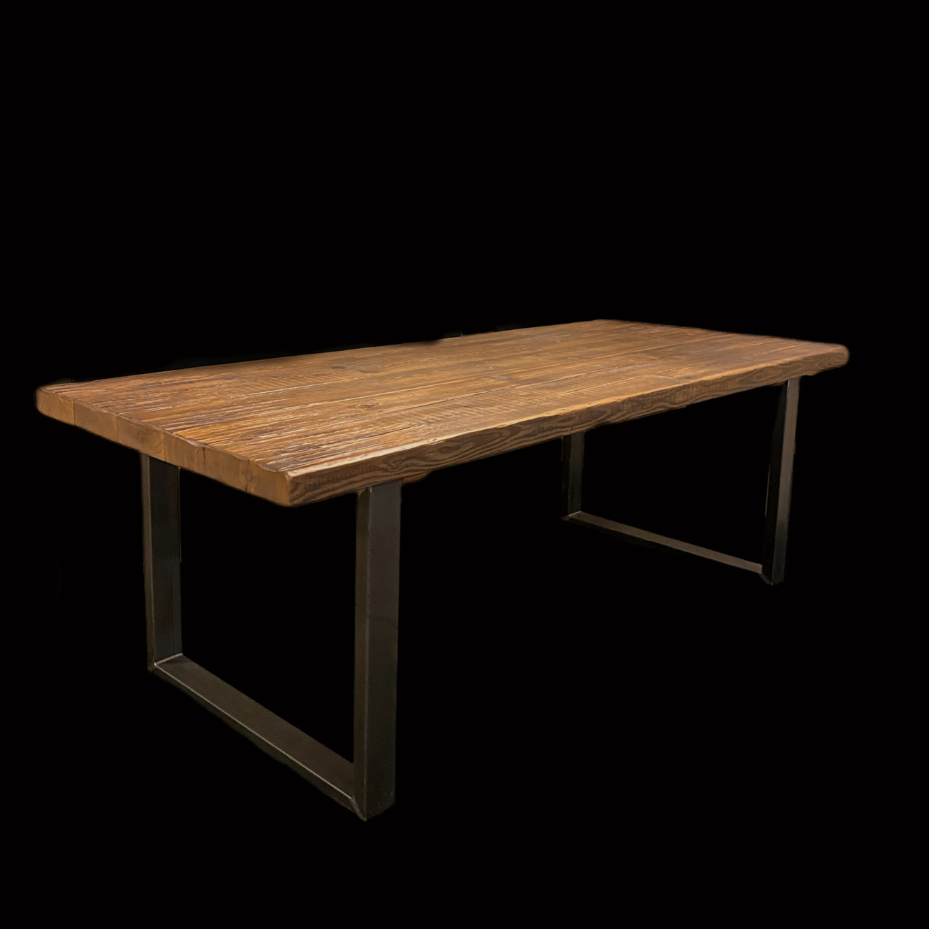 Tavolo scrivania in legno e ferro vintage Fallaci Xlab